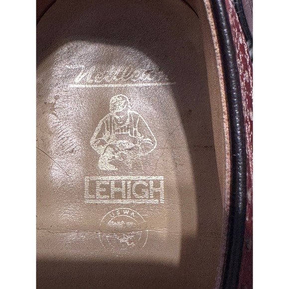 NETTLETON Lehigh Wingtip Oxford Dress Shoes Leather Brown Brogue Menswear